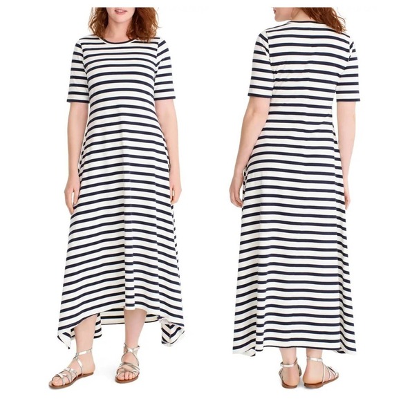 J.CREW Dresses & Skirts - J.CREW Stripe Knit Maxi Dress (S)